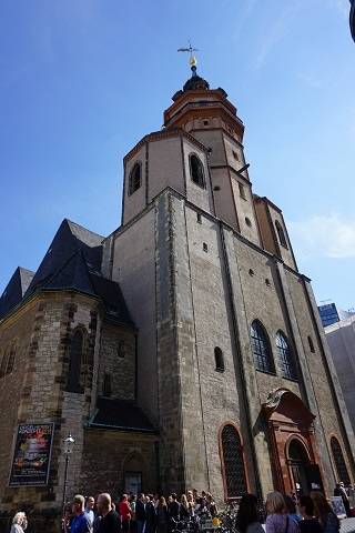 ▲ 동독 민주화 운동의 상징인 라이프치히 니콜라이 교회. 독일 재통일이 이곳에서부터 시작됐다. ⓒ프레시안 특별취재팀