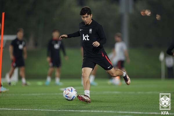 카타르 월드컵 대표팀 26인에 발탁된 윤종규. ⓒKFA