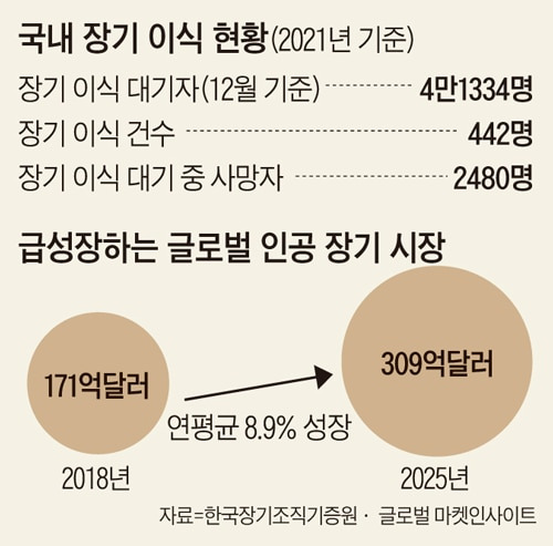 국내 장기 이식 현황