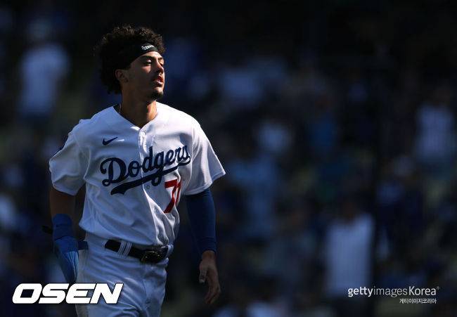 [사진] LA 다저스 2년차 내야수 미구엘 바르가스가 주전 2루수 중책을 맡을 듯하다. ⓒGettyimages(무단전재 및 재배포 금지)