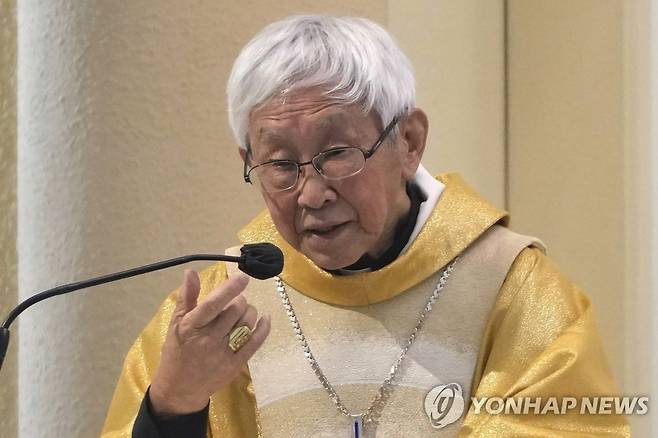 홍콩 조지프 쩐 추기경 [AP 연합뉴스 자료사진]
