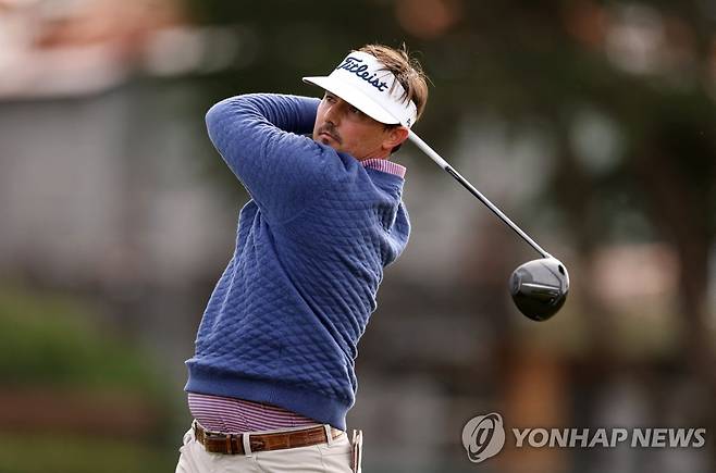 행크 러비오다의 1라운드 경기 모습 [게티이미지/AFP=연합뉴스]