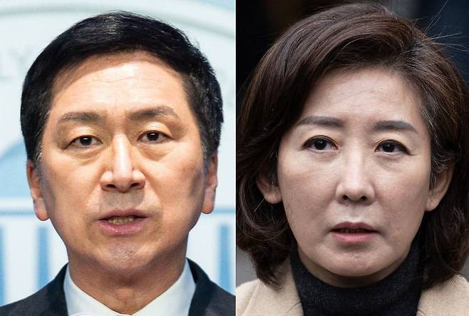 국민의힘 김기현 의원과 나경원 전 의원/뉴스1