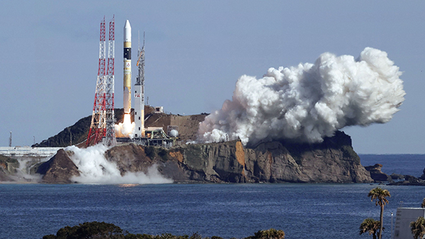 일본 위성 탑재한 H2A 로켓 발사 [사진 제공:연합뉴스]