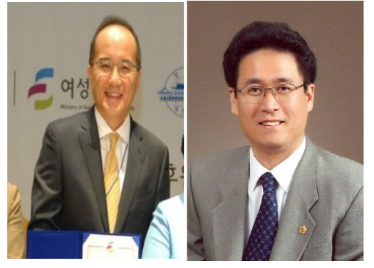 박동영(왼쪽) 전 대우증권 부사장과 함진규 전 국회의원.