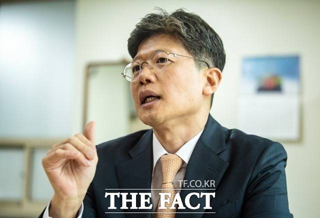 박준범 서울경찰청 안보수사6대장이 2일 오전 서울 서대문구 경찰청 세검정로 별관에서 <더팩트>와 인터뷰를 갖고 있다. /이동률 기자