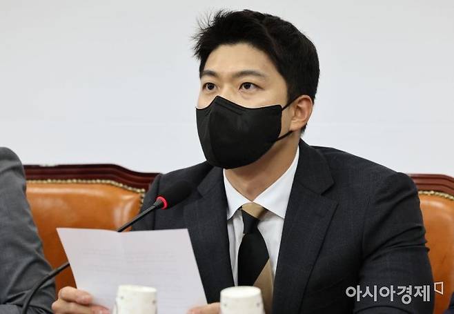 김용태 전 국민의힘 청년최고위원이 지난해 7월 29일 국회에서 열린 최고위원회의에 참석, 모두발언을 하고 있다./윤동주 기자 doso7@