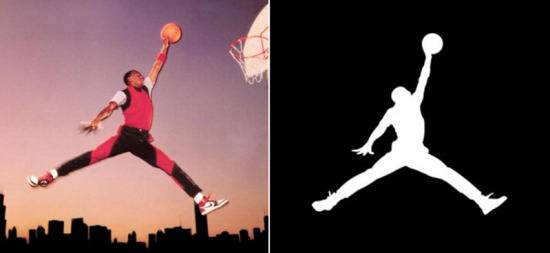 마이클 조던의 슛포즈는 나이키 '에어조던' 점프맨의 로고로 재탄생한다. [나이키]