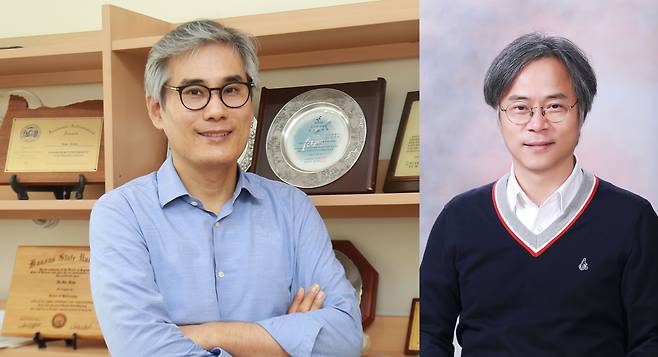 김인호(왼쪽) 단국대 교수, 윤철희 서울대 교수. /과기한림원