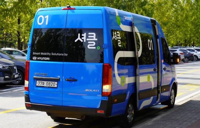 현대차의 수요응답형 모빌리티 플랫폼 ‘셔클’. 현대차 제공