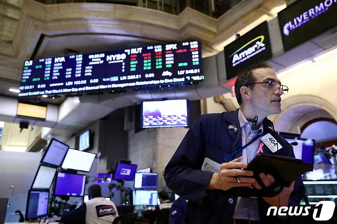 뉴욕증권거래소의 내부 객장 ⓒ 로이터=뉴스1