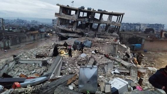 지난 6일 튀르키예와 시리아 접경에서 발생한 대지진으로 수많은 사람들이 집을 잃었다. 시리아의 모습 /사진=월드비전