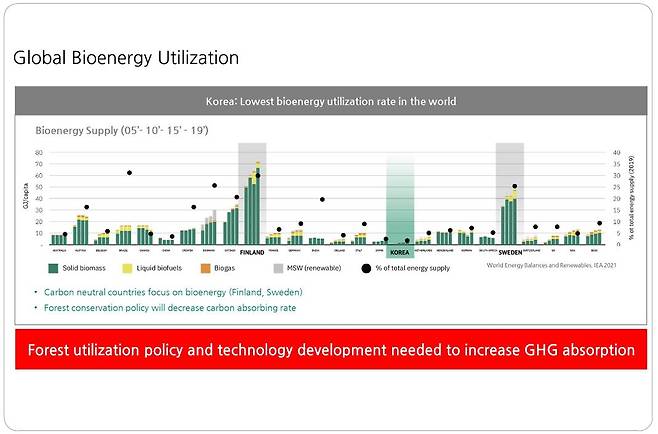 바이오매스 에너지 현황, 출처: 국민대학교
