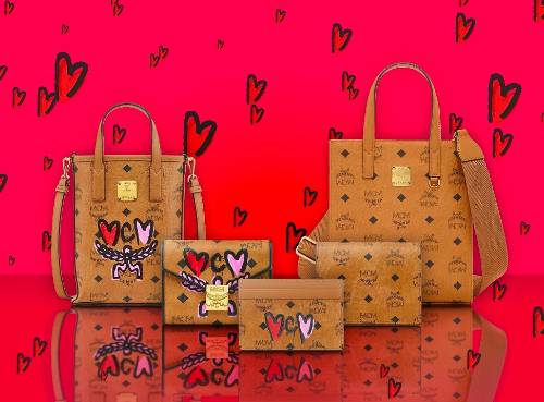 MCM이 밸런타인데이 업사이클링 컬렉션을 선보였다. /사진=MCM