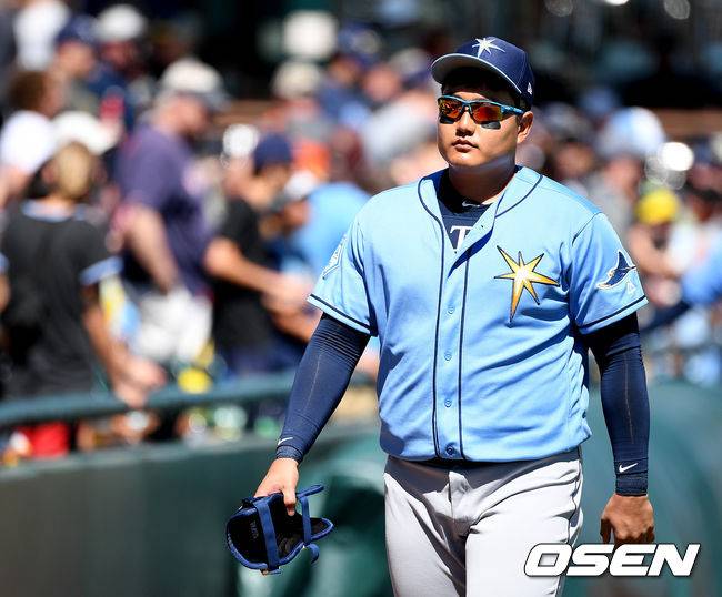 [OSEN=브레이든턴(美플로리다), 지형준 기자] 탬파베이 시절 최지만. /jpnews@osen.co.kr
