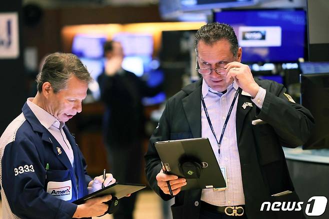 NYSE 트레이더들. ⓒ AFP=뉴스1