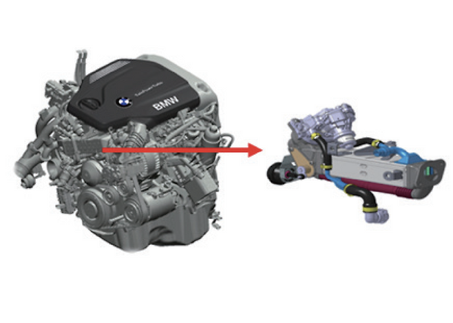 BMW 디젤차 EGR 리콜 부위. /자동차리콜센터