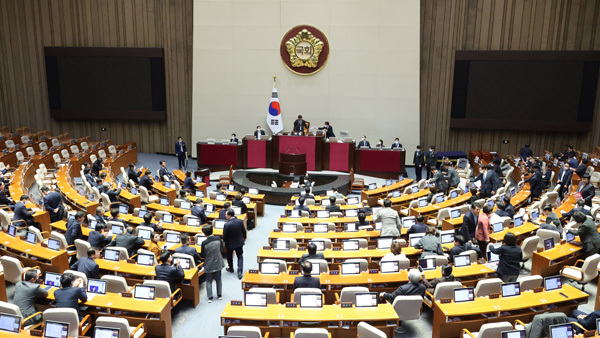 이상민 행안부 장관의 탄핵소추안 통과 선포 [사진 제공: 연합뉴스]
