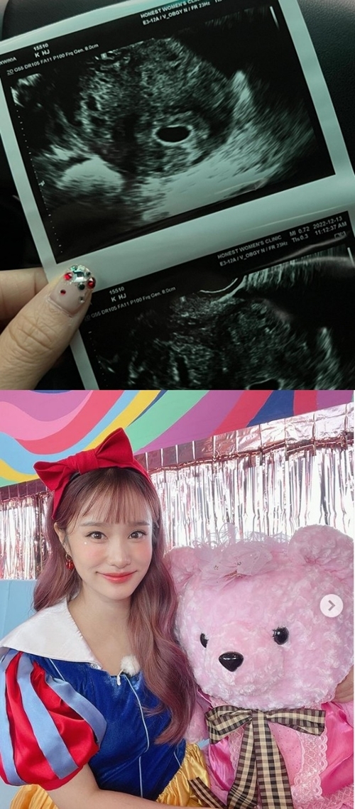 키즈 크리에이터 헤이지니(본명 강혜진)가 임신 소식을 알렸다. 사진=헤이지니 SNS