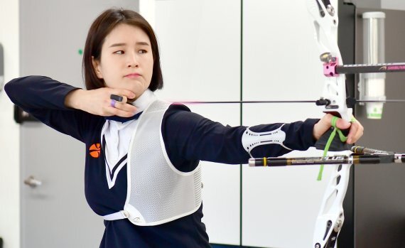 올림픽 양궁 금메달리스트 기보배(35) 선수. 뉴시스