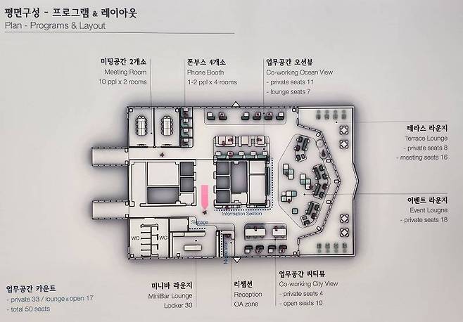 부산 워케이션 거점센터 내부 평면구성도 (출처=IT동아)