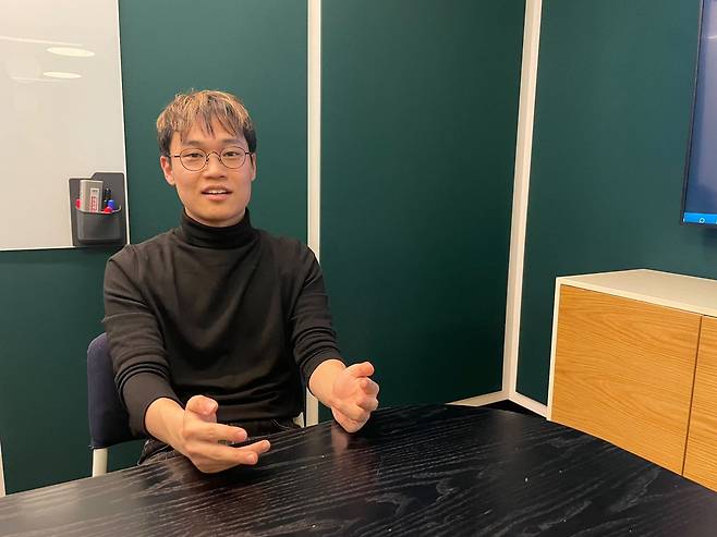 황현태 스페이스와이 대표. 스페이스와이는 경력자 채용 플랫폼 '디오(DIO)'를 운영하고 있다./최온정 기자