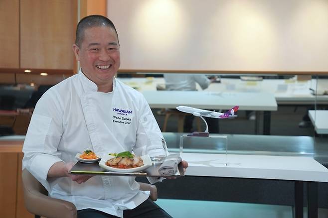 웨이드 우에오카 하와이안항공 총괄 셰프. /사진= 정승아 여행+ 인턴 PD