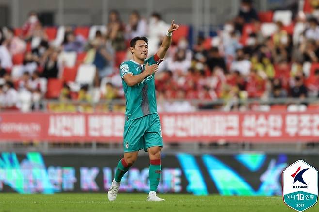 지난 시즌 대전 경기 중 조유민의 모습 [한국프로축구연맹 제공. 재판매 및 DB 금지]