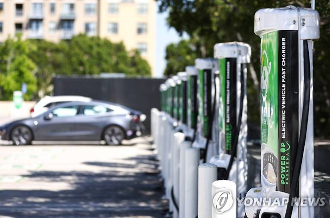 미국의 전기차 충전소 [AFP 연합뉴스 자료사진. 재판매 및 DB 금지]