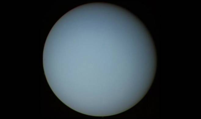 보이저 2호가 1986년 촬영한 천왕성의 모습. 미국항공우주국(NASA) 제공