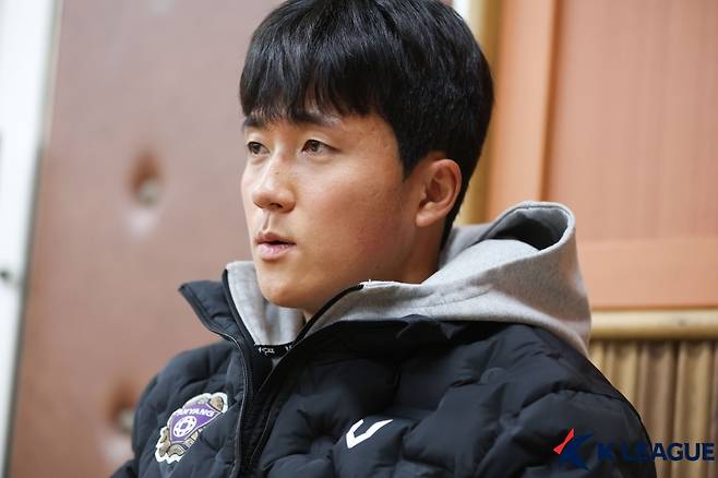 인터뷰하는 김형진 [한국프로축구연맹 제공. 재판매 및 DB 금지]