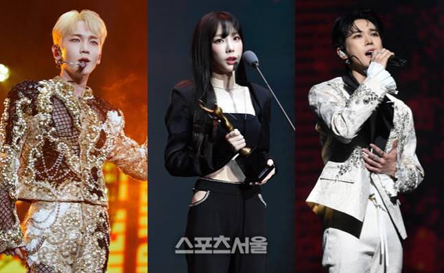 샤이니 키, 소녀시대 태연, NCT 도영(왼쪽부터). 출처 | 스포츠서울DB, SM엔터테인먼트
