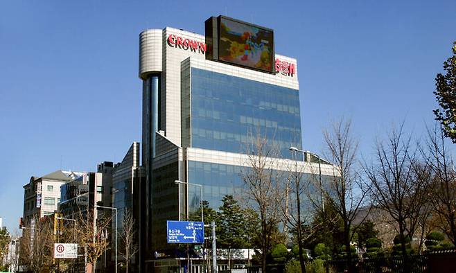 서울 용산구에 있는 크라운해태 본사 전경. 크라운해태 제공