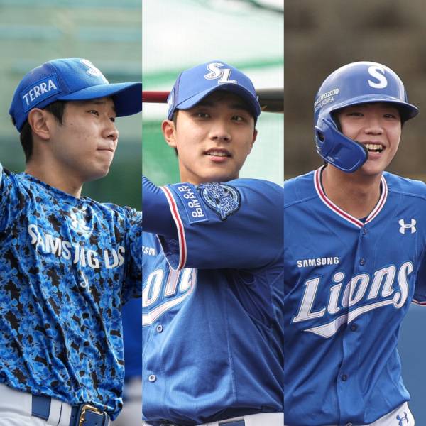 삼성의 '굴비즈' 김지찬-이재현-김현준. 삼성 제공