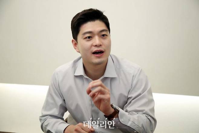 김용태 국민의힘 최고위원 후보가 22일 서울 여의도 모처에서 데일리안과 인터뷰를 하고 있다. ⓒ데일리안 김민호 기자