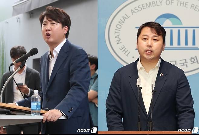 이준석 전 국민의힘 대표(왼쪽)와 장예찬 청년최고위원 후보.  ⓒ 뉴스1 DB