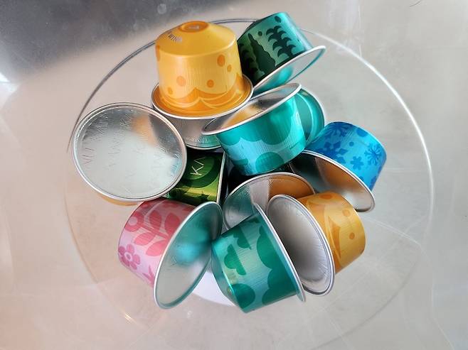 카누 바리스타 브리즈 전용 캡슐/사진=김아름 기자 armijjang@