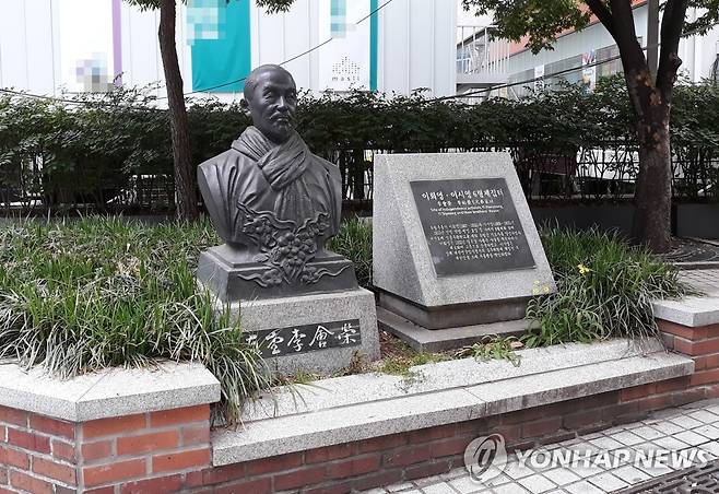 이회영 독립운동가 동상 [연합뉴스 자료사진]