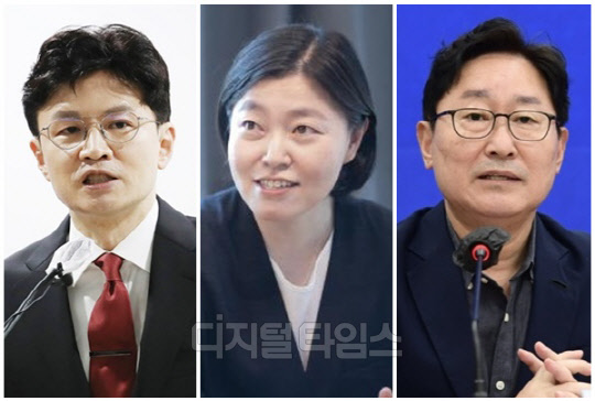 (왼쪽부터) 한동훈 법무부 장관, 임은정 대구지검 부장검사, 박범계 더불어민주당 의원. <디지털타임스 DB, 연합뉴스>