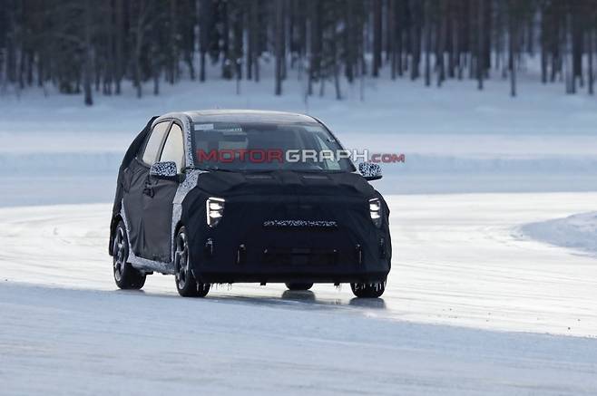 기아 모닝 페이스리프트 시험주행차량 (사진제공 : Baldauf)