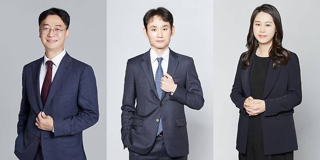 왼쪽부터 법무법인 광장 박재현·윤용준·김은아 변호사.