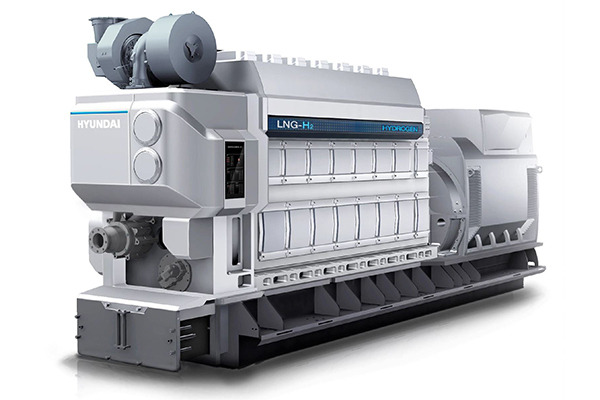 1.5-MW HiMSEN engine of LNG/hydrogen dual fuel [Source : HD Hyundai]