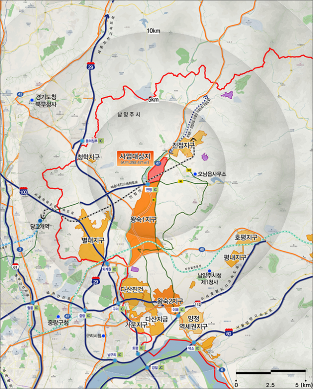 남양주 진접2 위치도. 사진 제공=LH