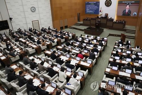 서울시의회 본회의 [연합뉴스 자료 사진]