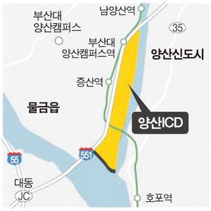 양산ICD 약도. 국제신문 DB