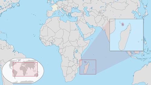 마다가스카르와 프랑스령 마요트섬 [위키피디아 지도 캡처]