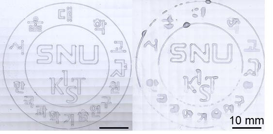 연구팀이 개발한 반고체 겔 전해질(왼쪽)과 기존 액체 전해질(오른쪽) [KIST 제공. 재판매 및 DB 금지]