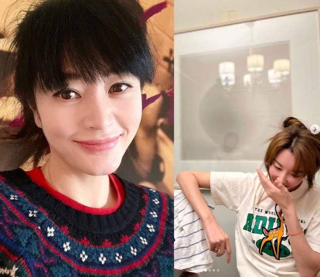 배우 김혜수와 가수 김완선. 출처| 김혜수 채널