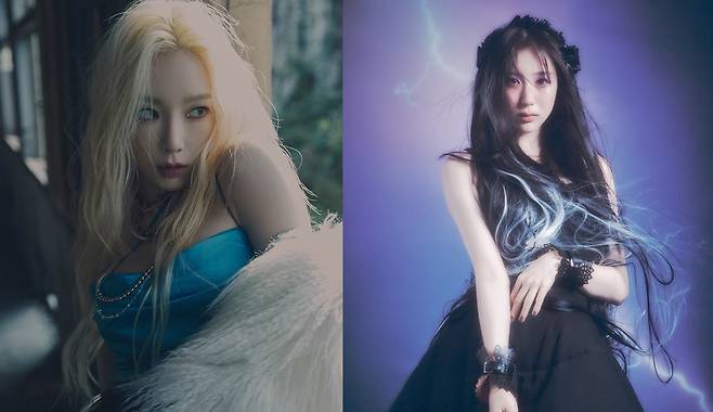 (L) Taeyeon (SM Entertainment) / (R) Lee Chaeyeon (WM Entertainment)