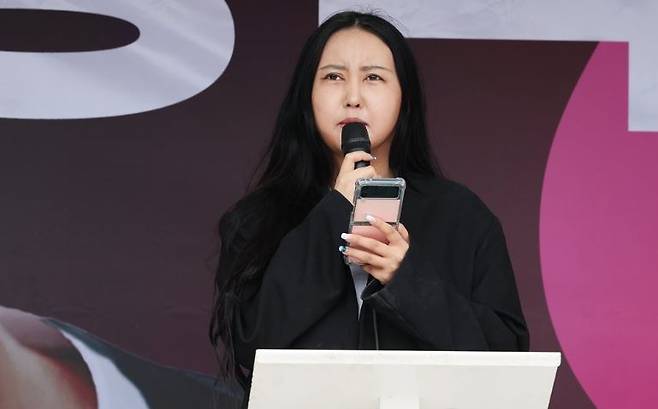 발언하는 정유라/ 사진 = 연합뉴스